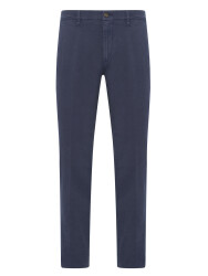 40WEFT Erkek Chino Vintage Lacivert Slim Fit Pamuklu Pantolon 