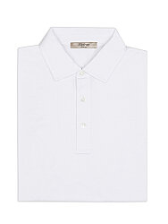 Alphauomo Beyaz Gömlek Yaka İnce Merserize Regular Fit Tişört 