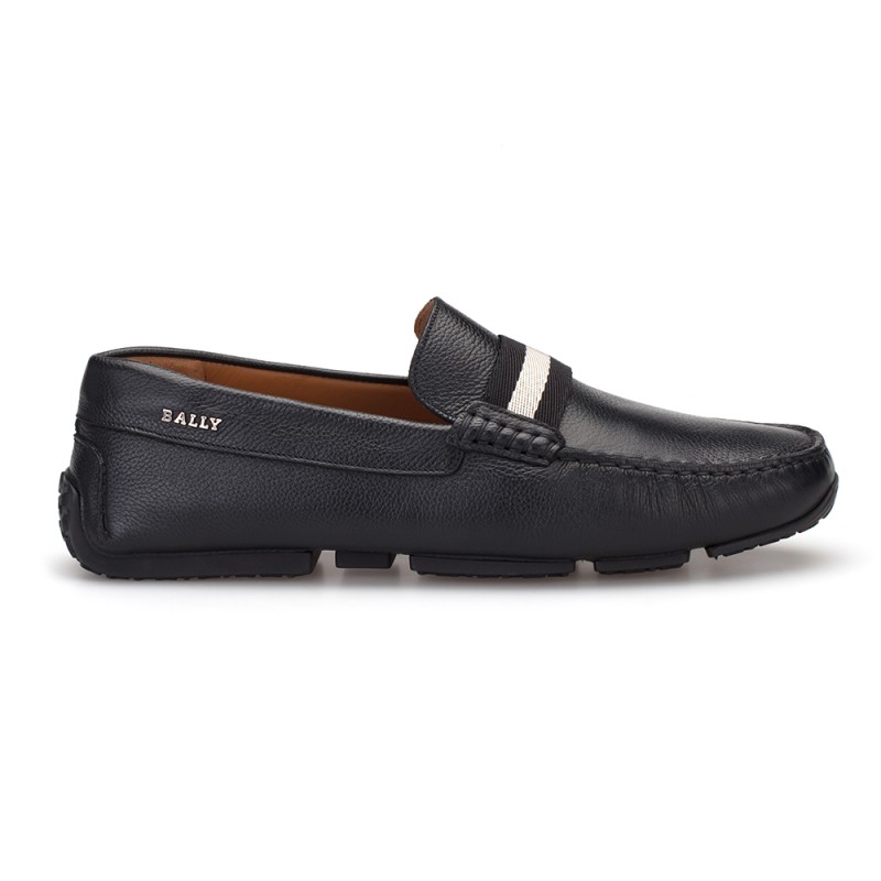 Bally - Bally Siyah Dokulu Deri Ayakkabı (1)