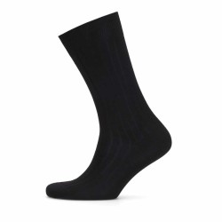 Bresciani - Bresciani Çizgili Siyah Çorap (1)