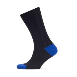 Bresciani - Bresciani Navy Blue Striped Socks (1)