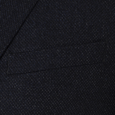 Carl Gross - Carl Gross Lacivert Tweed Yün Ceket (1)