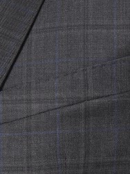 Carl Gross - Carl Gross Loro Piana Tasmanian Süper 150'S Gri Kareli Yün Takım Elbise (1)