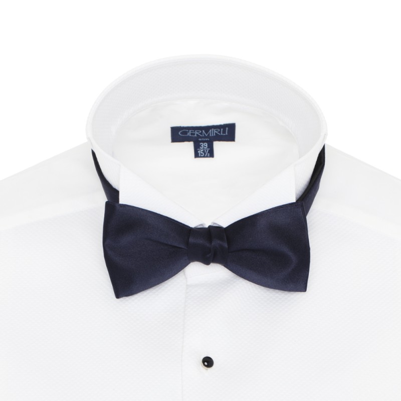 Cerruti - Cerruti Navy Silk Bow Tie