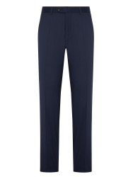 Carl Gross Vitale Barberis Navy Gabardine Pure Wool Trousers