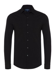 Germirli Black Cotton 3D Germirli Slim Fit Active Shirt