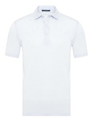 Germirli Lilac Piquet Shirt Collar Regular Fit Mercerized T-Shirt