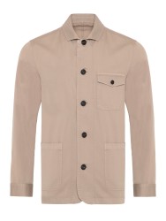 Germirli - Germirli Bej Twill Vintage Tailor Fit Ceket Gömlek (1)