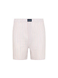 Germirli Beyaz Çağla Yeşili Çizgili Poplin Boxer Şort