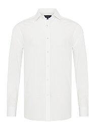 Germirli Beyaz Exclusive Poplin Klasik Yaka Tailor Fit Pamuk Gömlek