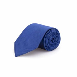 Germirli - Germirli Düz Parlament Mavi İpek Kravat