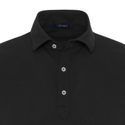 Germirli - Germirli Lacivert Gömlek Yaka Polo Vintage Tailor Fit T-Shirt (1)