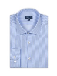 Germirli Non Iron A.Mavi Çizgili Tailor Fit Gömlek 
