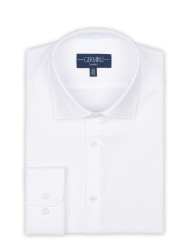 Germirli - Germirli Non Iron Beyaz Oxford Klasik Yaka Tailor Fit Journey Gömlek (1)