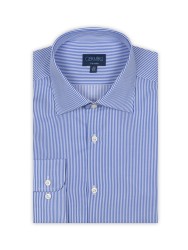 Germirli Non Iron Dark Blue Pencil Stripe Tailor Fit Shirt 