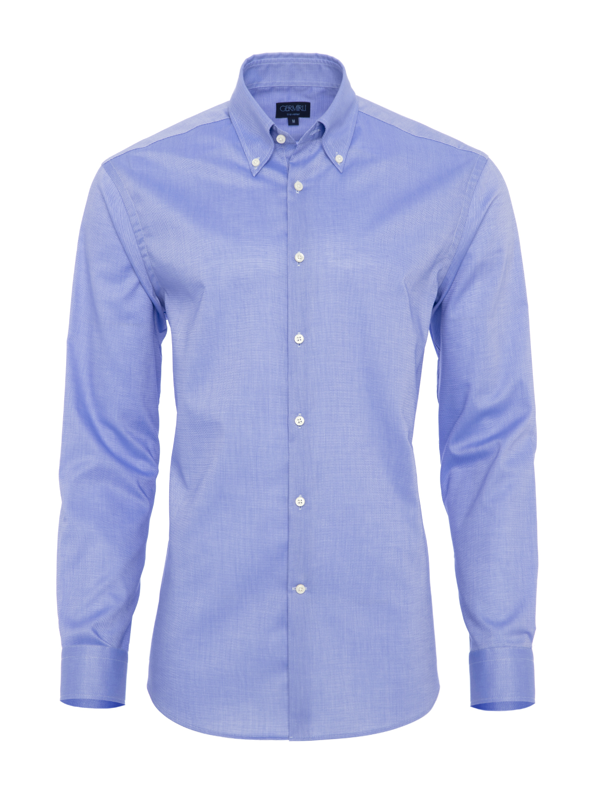 Germirli - Germirli Non Iron K.Mavi Oxford Düğmeli Yaka Tailor Fit Gömlek