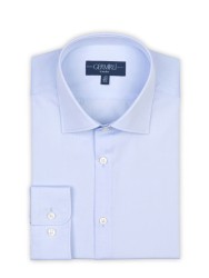 Germirli - Germirli Non Iron Navy Stripe Semi Spread Tailor Fit Shirt (1)