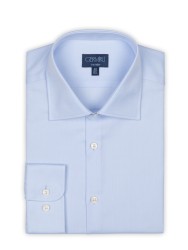 Germirli - Germirli Non Iron Blue Oxford Semi Spread Tailor Fit Journey Shirt (1)