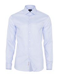 Germirli Non Iron Blue Oxford Semi Spread Tailor Fit Journey Shirt 