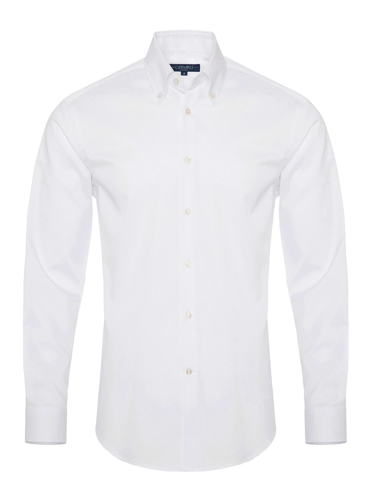 Germirli - Germirli Non Iron White Button Down Collar Tailor Fit Zero 24 Shirt