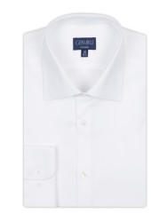 Germirli - Germirli Non Iron White Semi Spread Tailor Fit Journey Shirt (1)