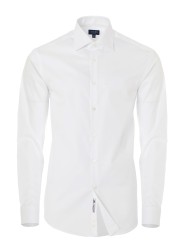Germirli - Germirli Non Iron White Semi Spread Tailor Fit Journey Shirt