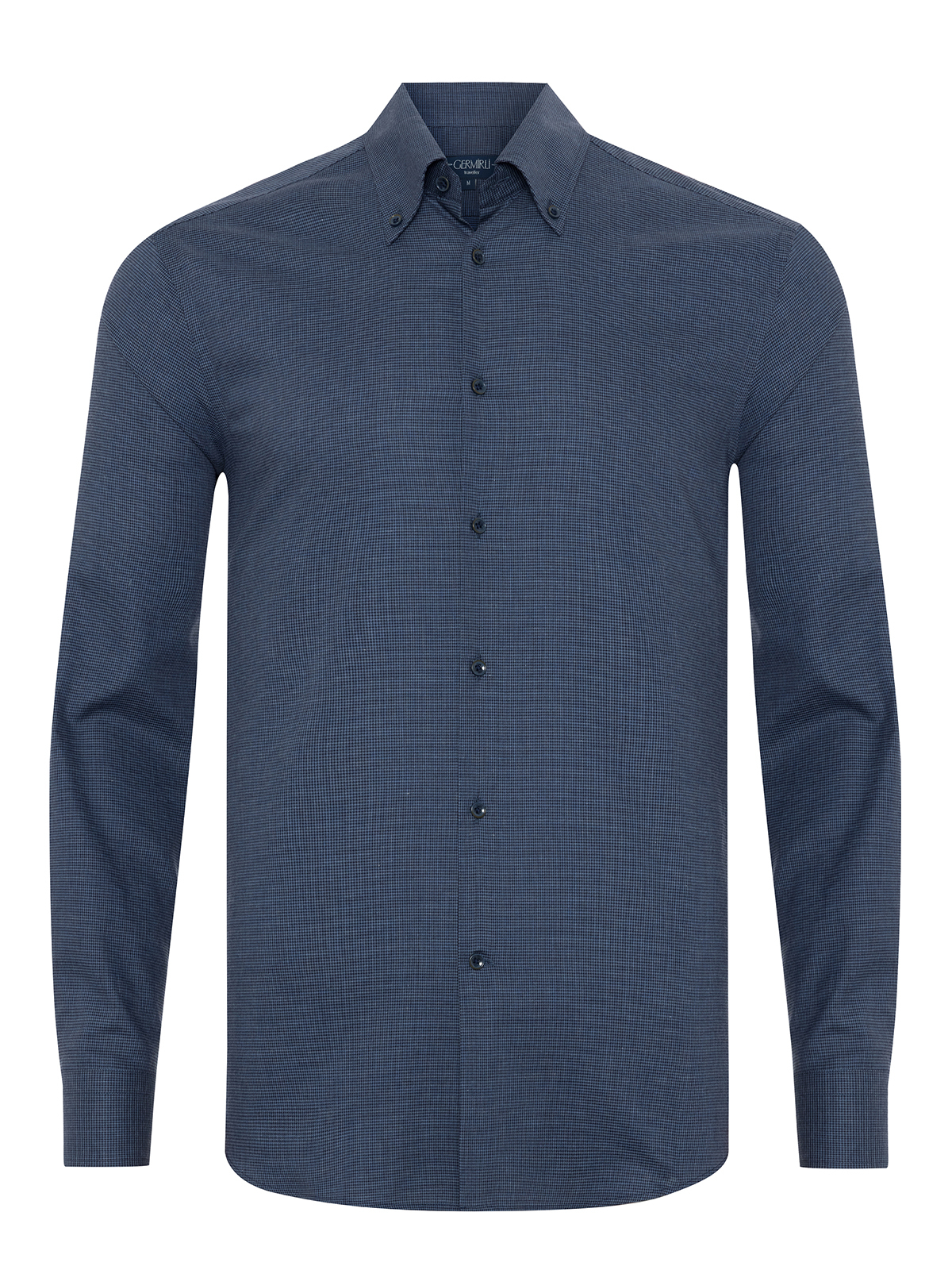 Germirli Thomas Mason Journey Anti Crease Formula Lacivert Kazayağı Tailor Fit Flanel Gömlek - Germirli 