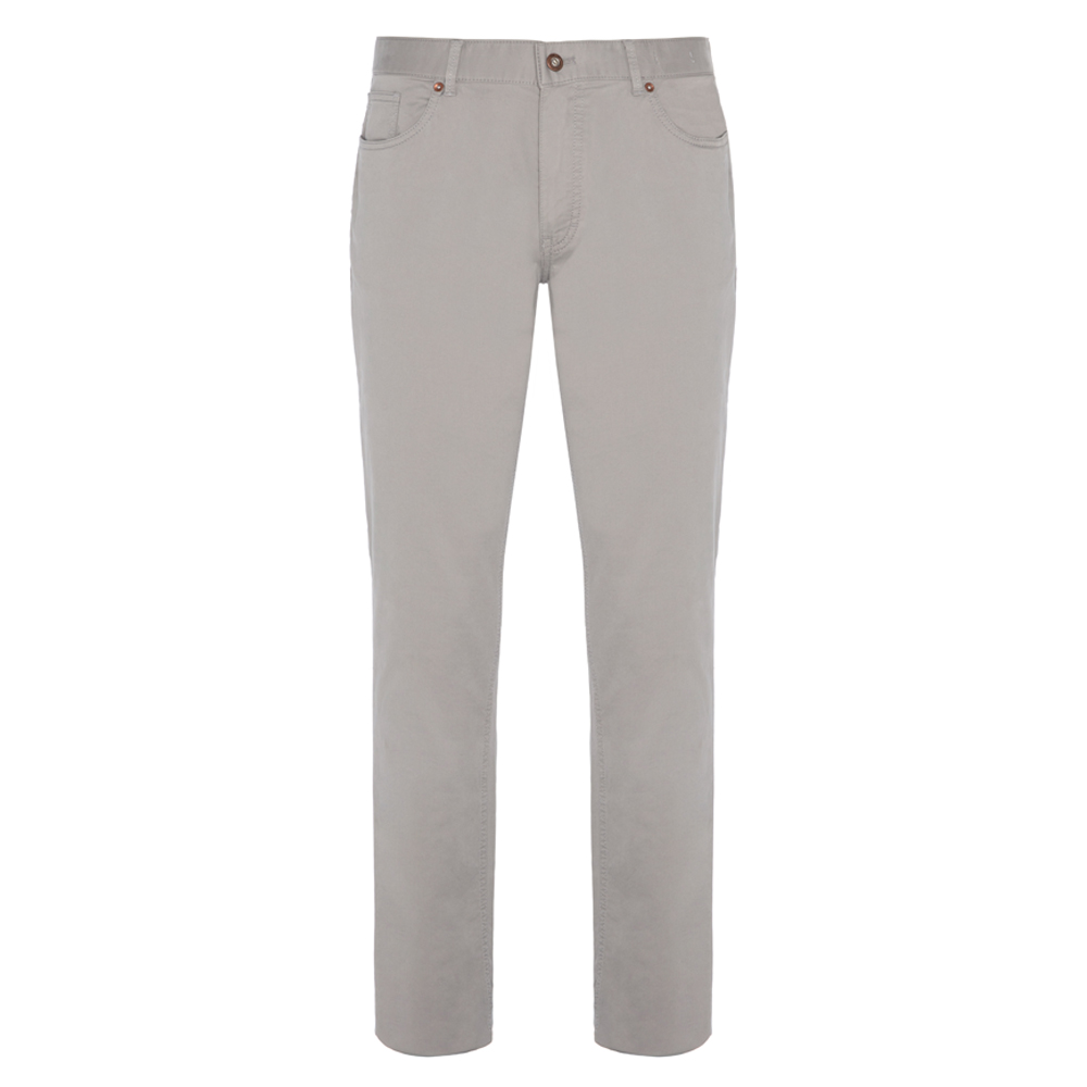 Hiltl - Hiltl 5 Cep Bej Twill Pantolon