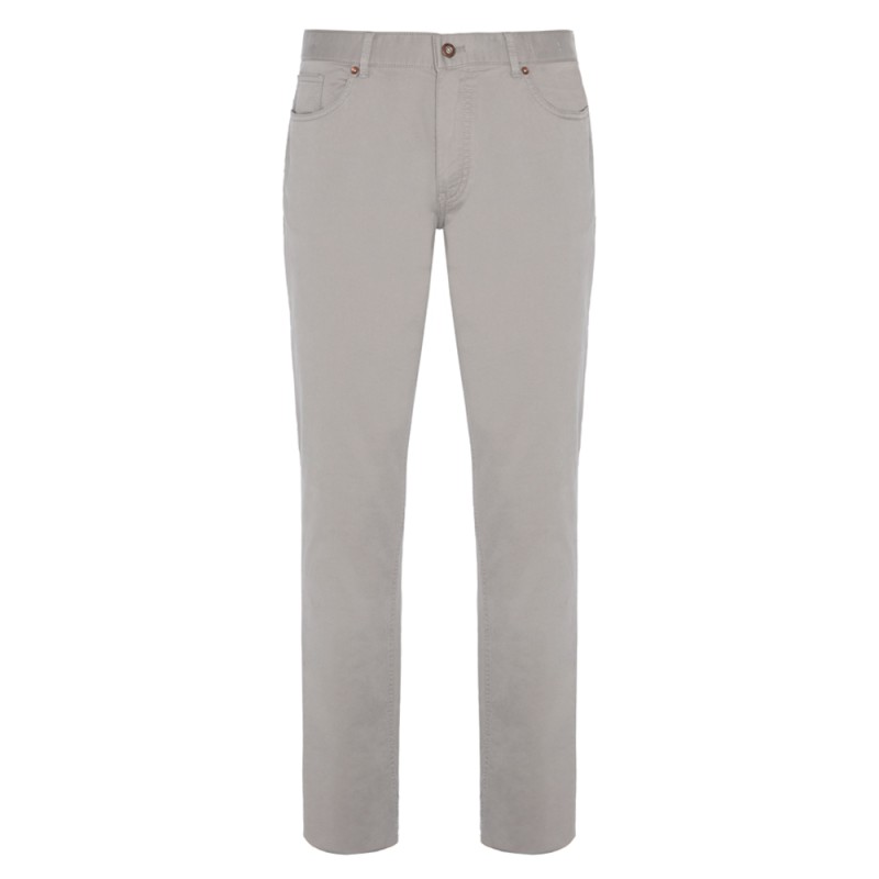 Hiltl - Hiltl 5 Cep Bej Twill Pantolon