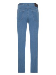 Hiltl - Hiltl 5 Cep İnce Mavi Pamuk Elastan Denim Regular Fit Pantolon (1)