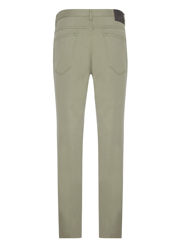 Hiltl - Hiltl 5 Cep Yeşil Pamuk Tencel Elastan Regular Fit Pantolon (1)