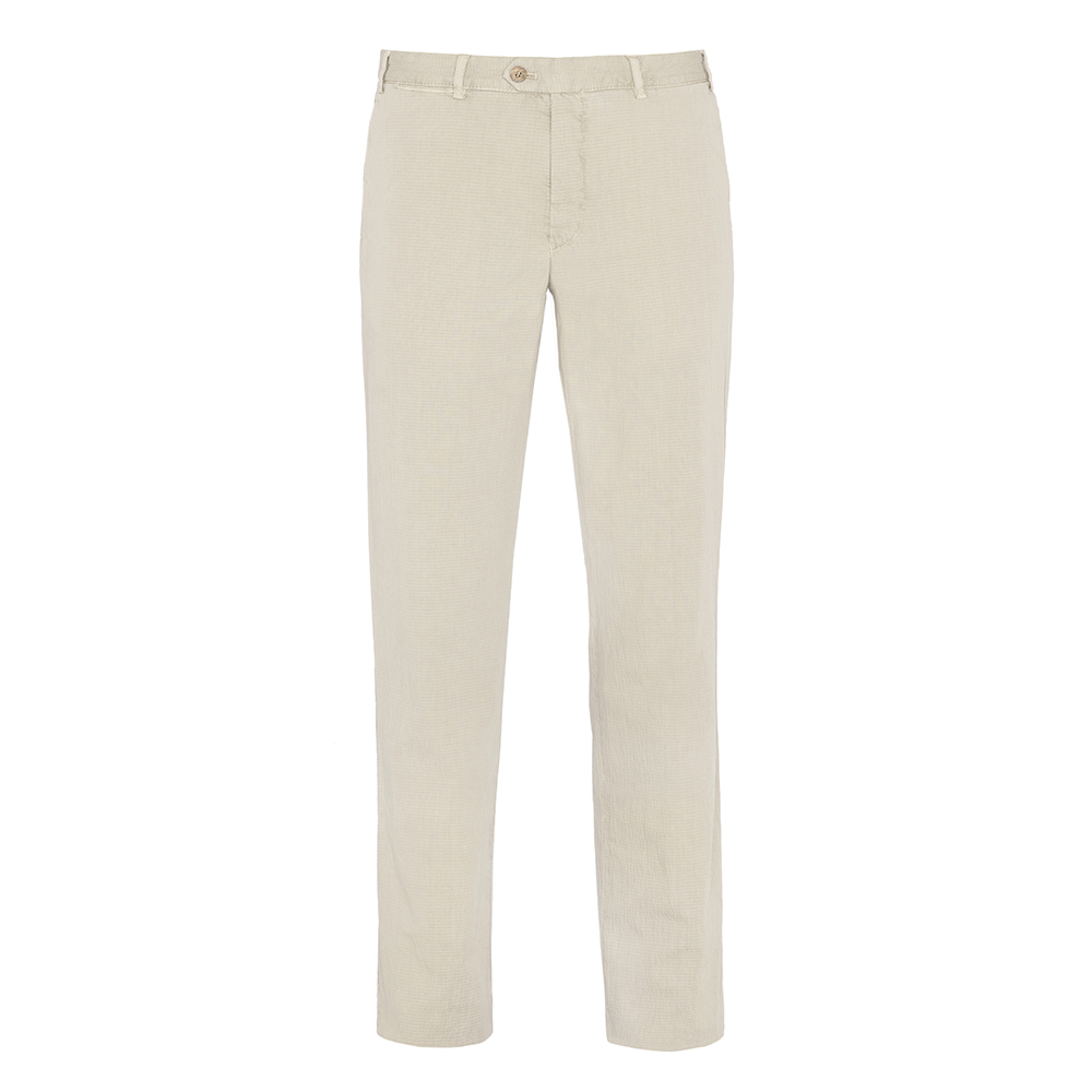 Hiltl - Hiltl Chino Bej Seersucker Pantolon