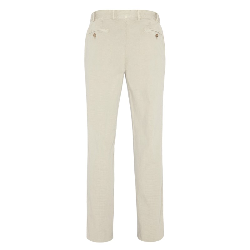 Hiltl - Hiltl Chino Bej Seersucker Pantolon (1)