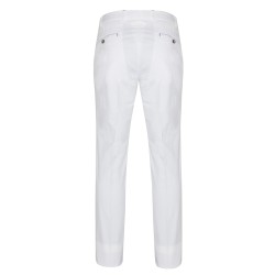 Hiltl - Hiltl Chino Beyaz Slim Fit Süper Fine Twill Pamuk Elastan Pantolon (1)