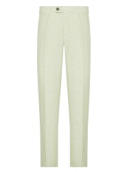 Hiltl Chino Mint Yeşil Saf Keten Slim Fit Pantolon 