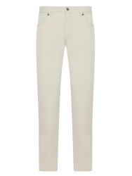 Hiltl Ekru 5 Cep Dokulu Pamuk Elastan Slim Fit Pantolon 