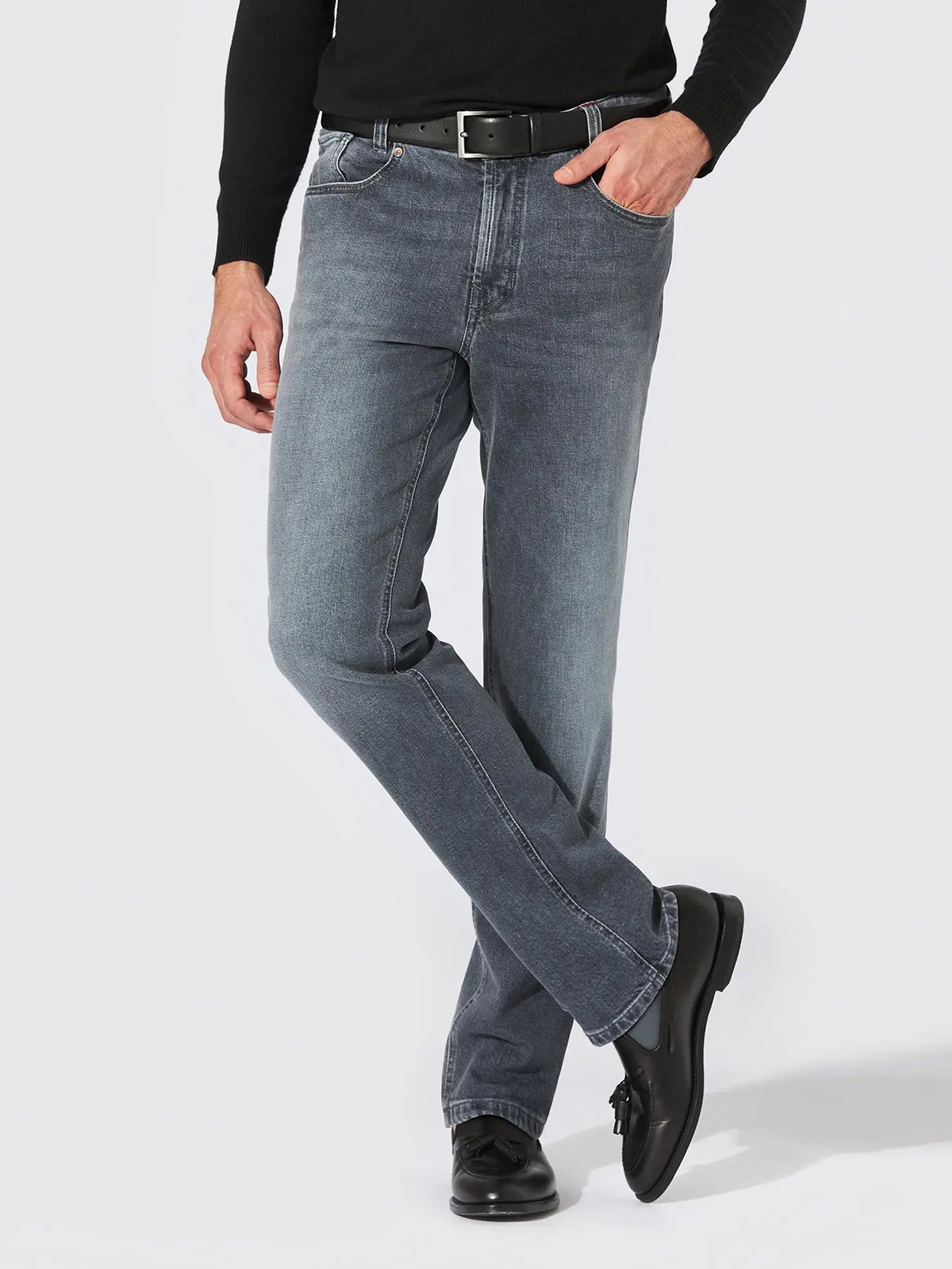 Hiltl Gri 5 Cep Candiani Denim Regular Fit Pamuk Pantolon - Hiltl