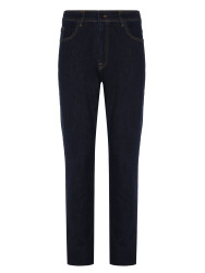 Hiltl Lacivert Melanj Pamuk Kaşmir Slim Fit Denim Erkek Pantolon 