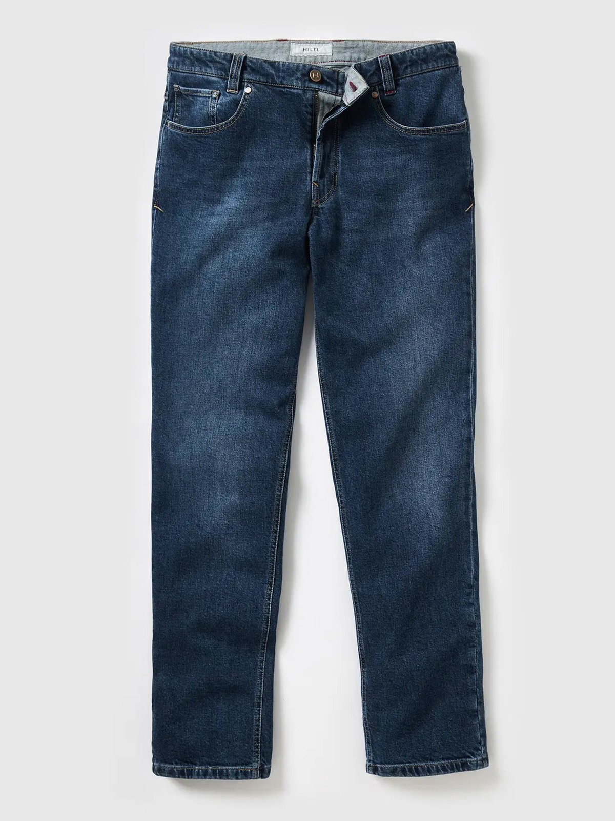 Hiltl Orta Mavi 5 Cep Candiani Denim Regular Fit Pamuk Pantolon - Hiltl