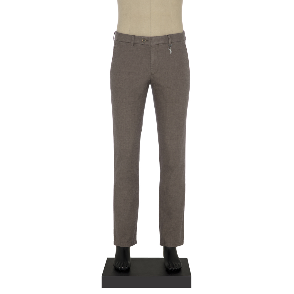 Hiltl - Hiltl Chino Koyu Bej Slim Fit Pantolon