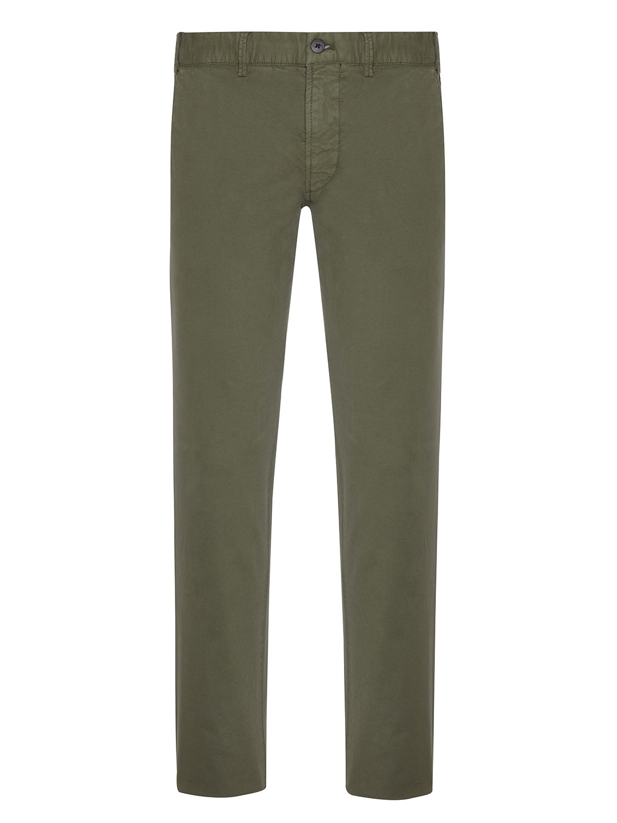 Hiltl - Hiltl Rugged Motion Coton Elastane Yeşil Stretch Tiago Chino Slim Fit Pantolon