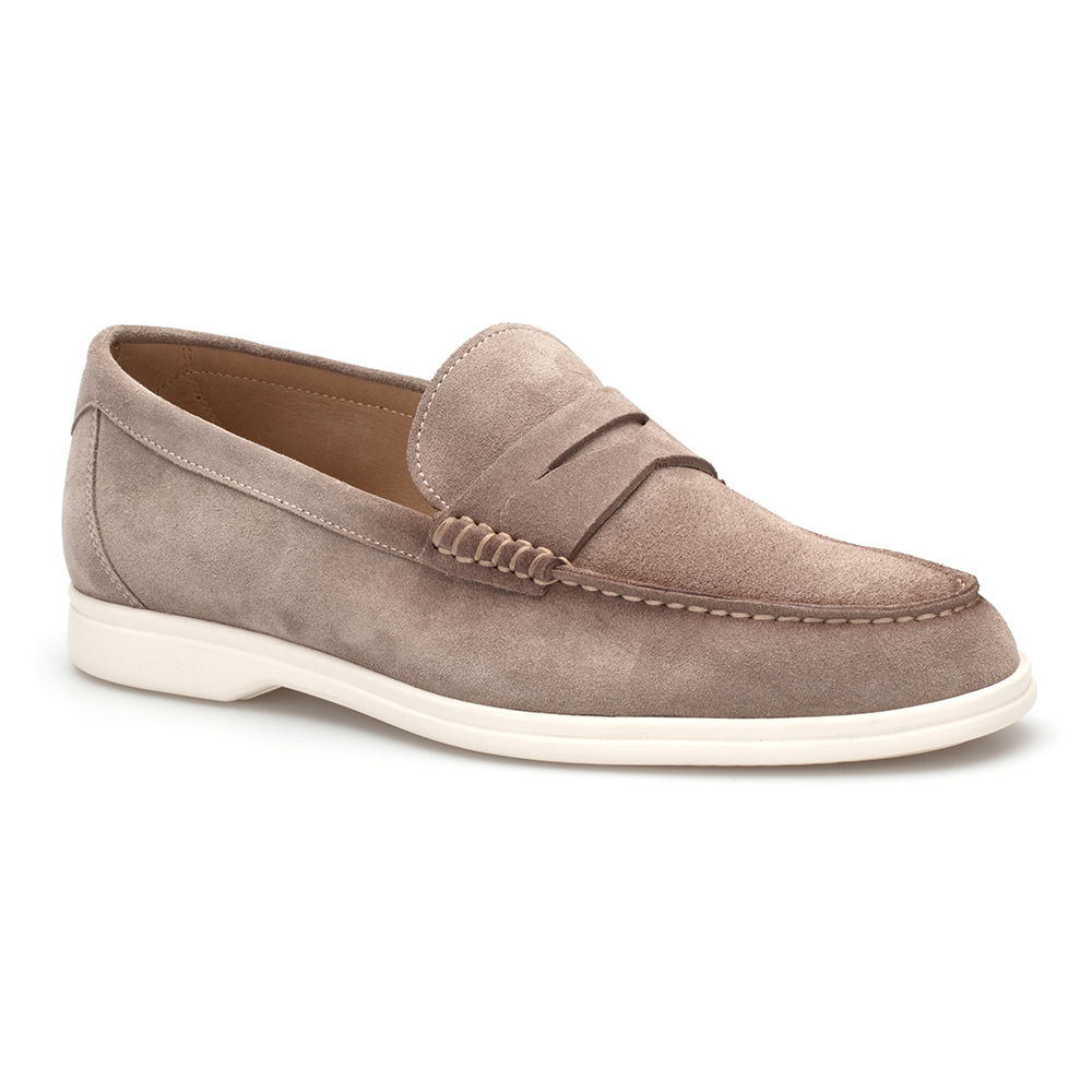 JW - JEROLD WILTON Bej Süet Loafer Ayakkabı