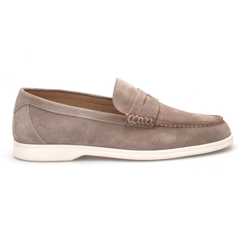 JW - JEROLD WILTON Bej Süet Loafer Ayakkabı (1)
