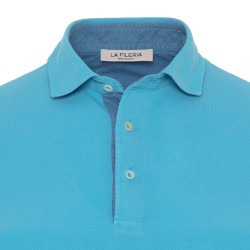 La Fileria - La Fileria Gömlek Yaka Aqua Yıkamalı Polo Piquet Slim Fit T-Shirt (1)