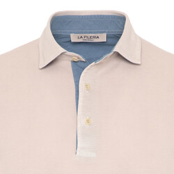 La Fileria - La Fileria Gömlek Yaka Buz Rengi Yıkamalı Polo Piquet T-Shirt (1)
