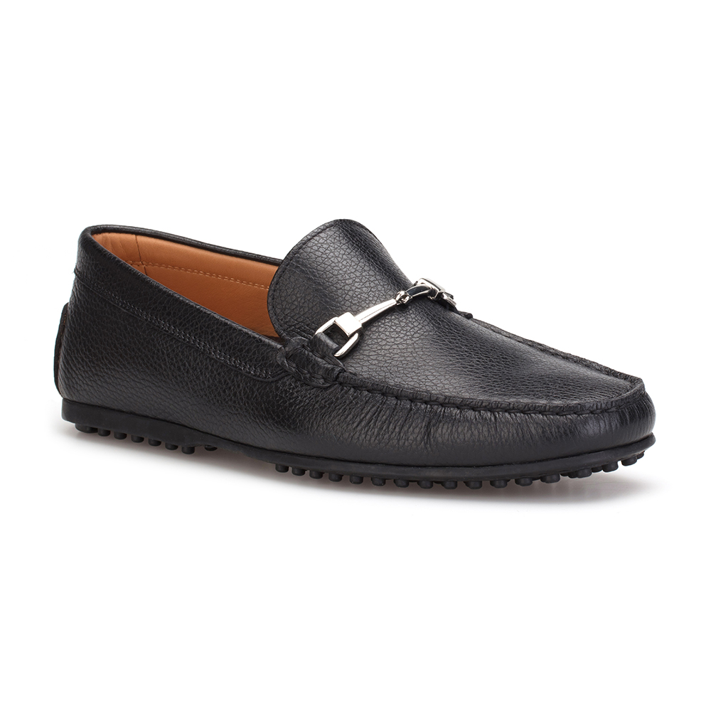 Patrizio Dolci Siyah Deri Tokalı Ayakkabı - Germirli