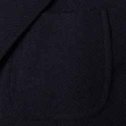 Sartoria Latorre - Sartoria Latorre Lacivert Tweed Astarsız Spor Doğayla Barışık Ceket (1)