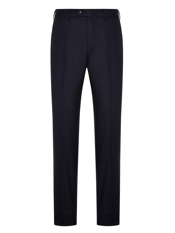 Sartoria Latorre Lacivert Yün Flanel Pantolon