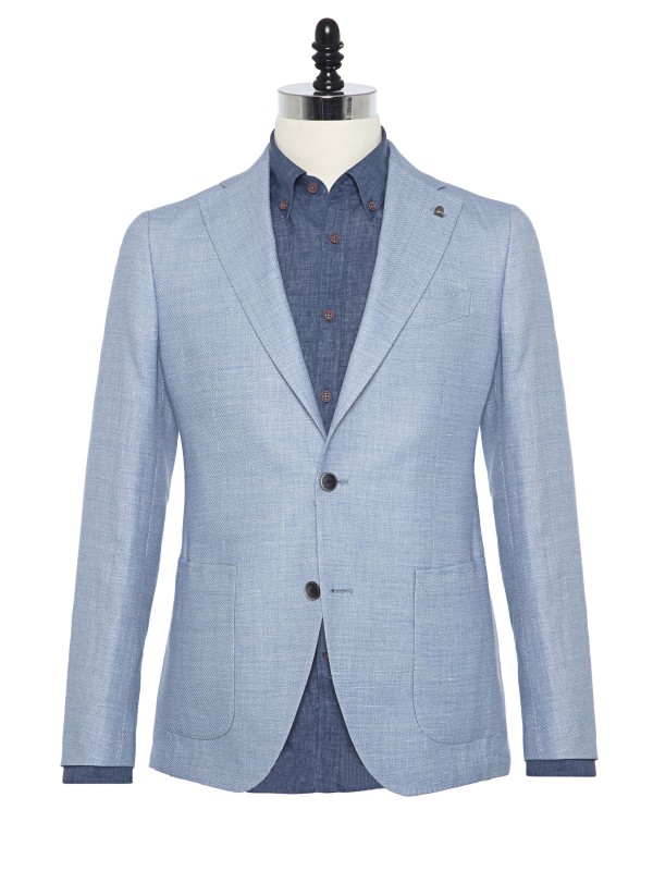 Sartoria Latorre - Sartoria Latorre Mavi Astarsız Ceket