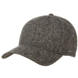 Stetson - Stetson Baseball Şapkası Balık Sırtı Kahve Yün Şapka